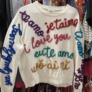 Queen of Sparkles: I love you sweater